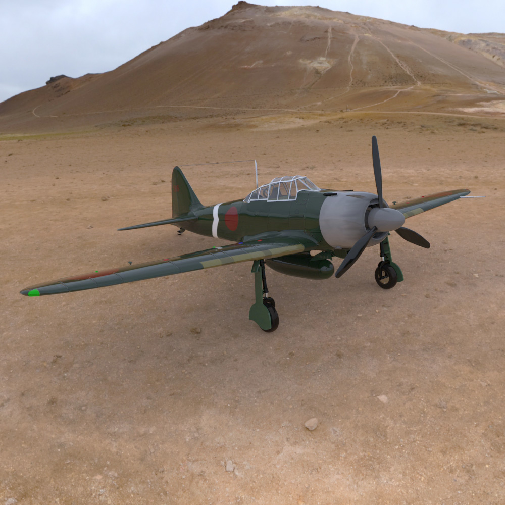 Japanese Zero (for Poser) by N/A