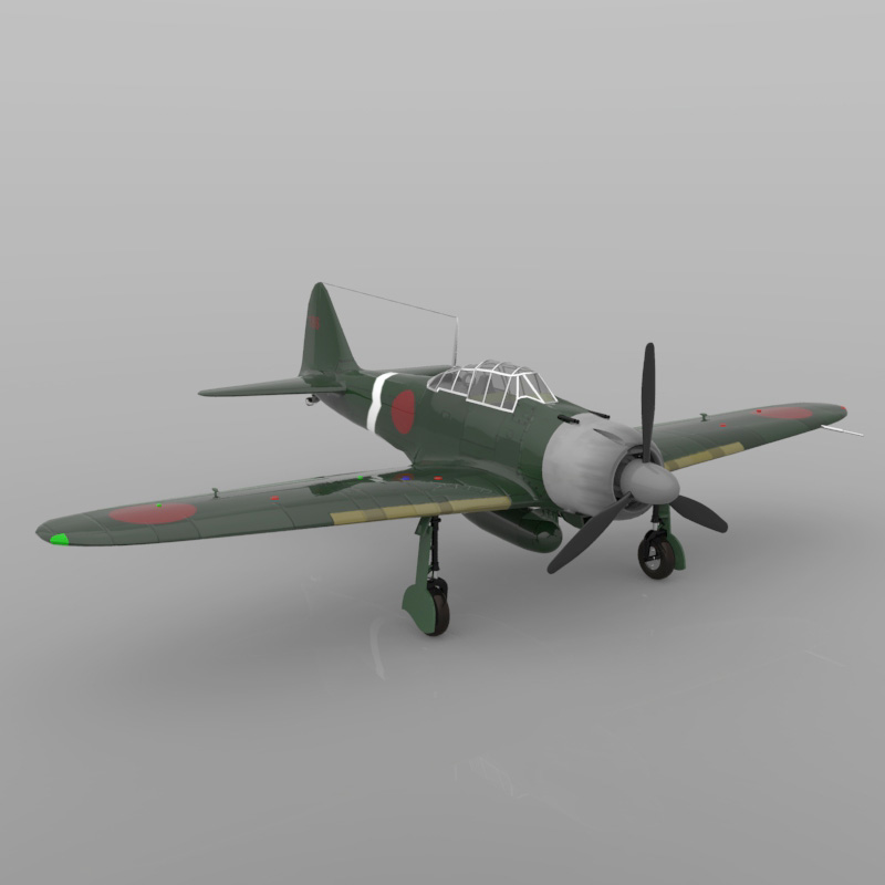 Japanese Zero (for Poser) by N/A
