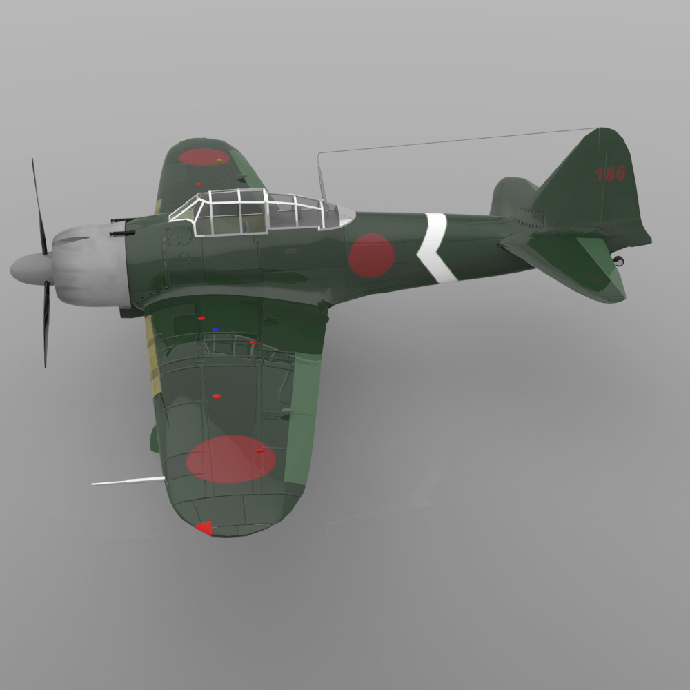 Japanese Zero (for Poser) by N/A