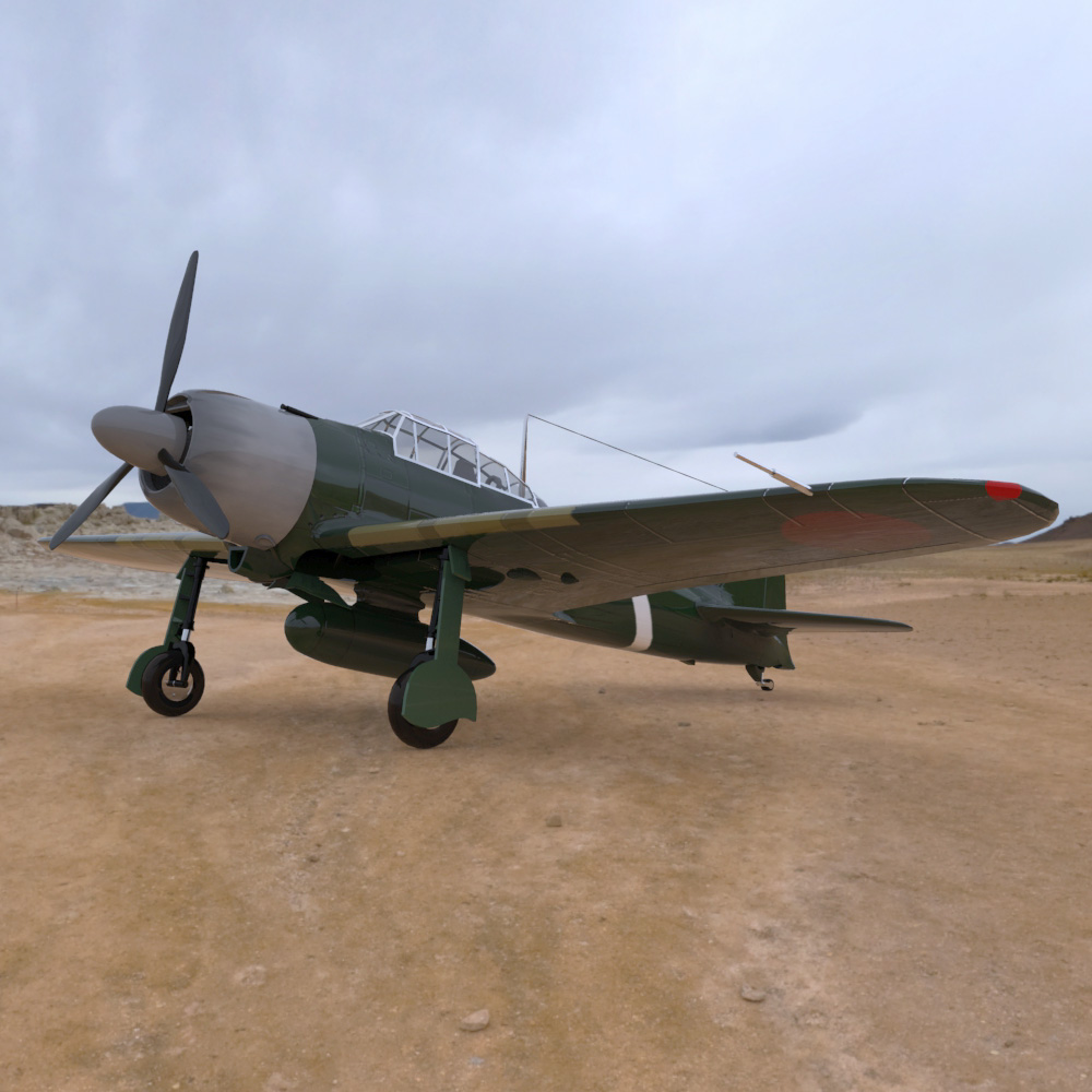 Japanese Zero (for Poser) by N/A