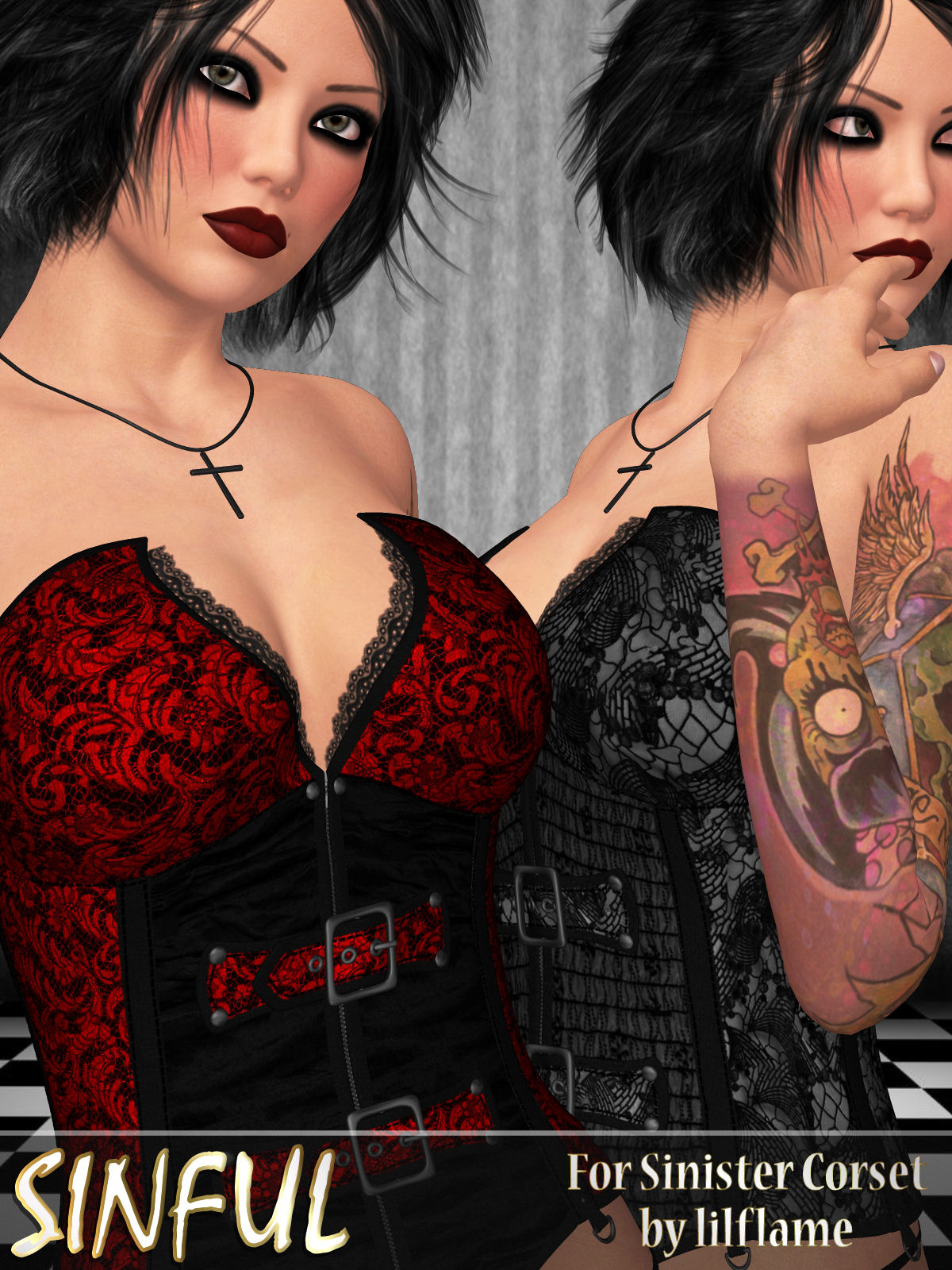 Sinful for Sinister Corset by N/A