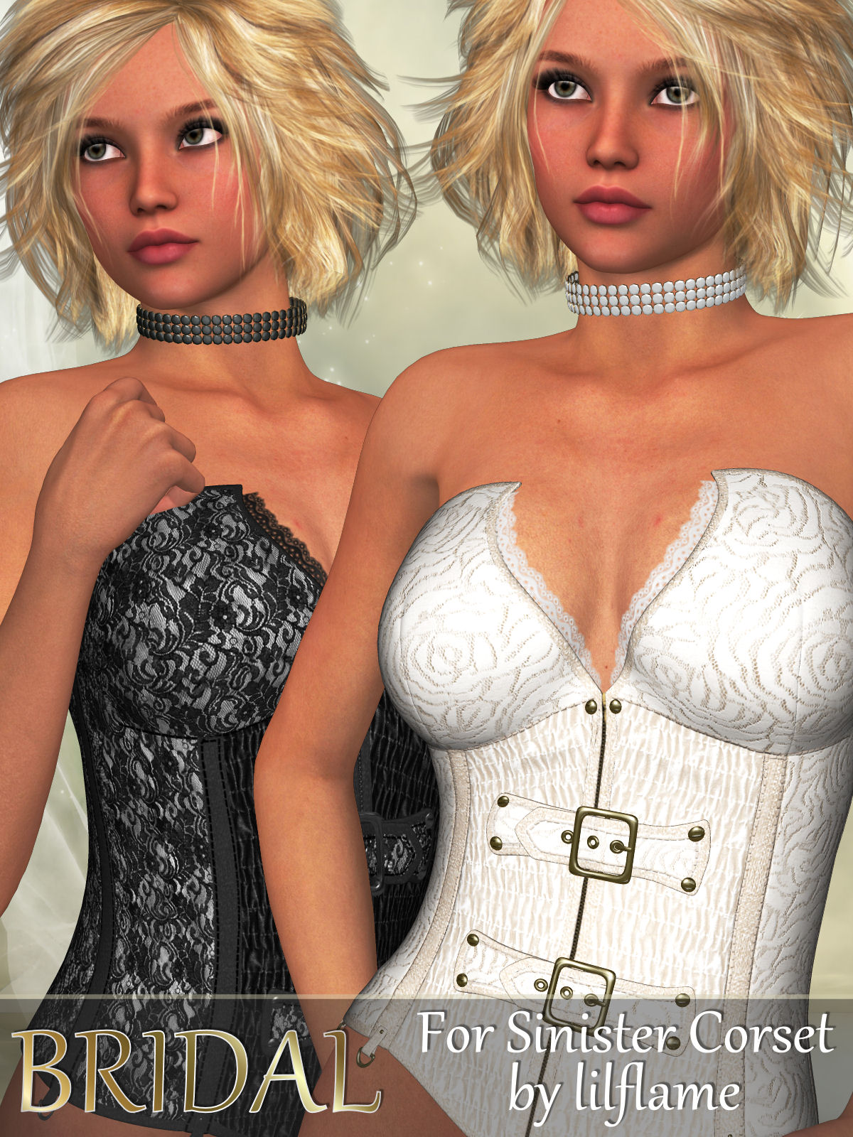 Bridal for Sinister Corset by N/A