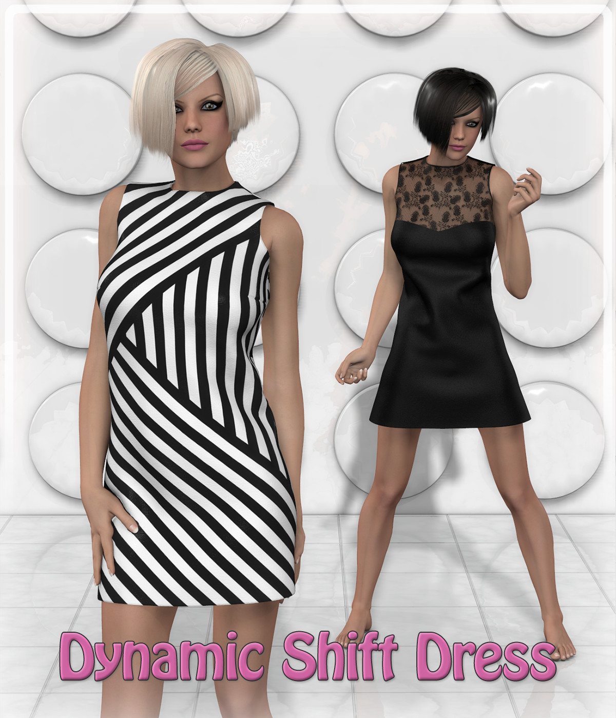 Dynamic Shift Dress by N/A
