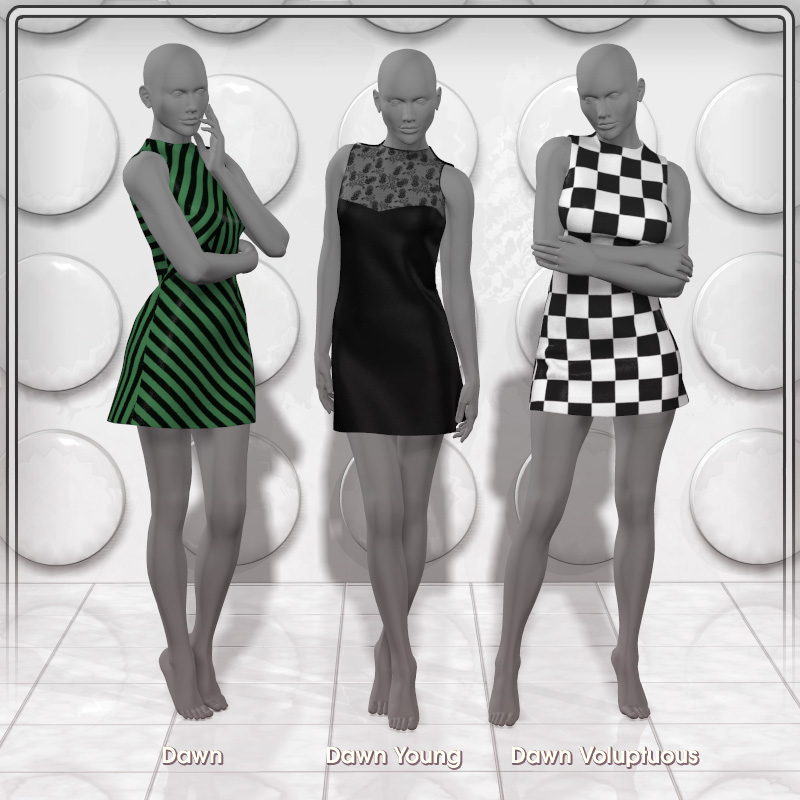 Dynamic Shift Dress by N/A