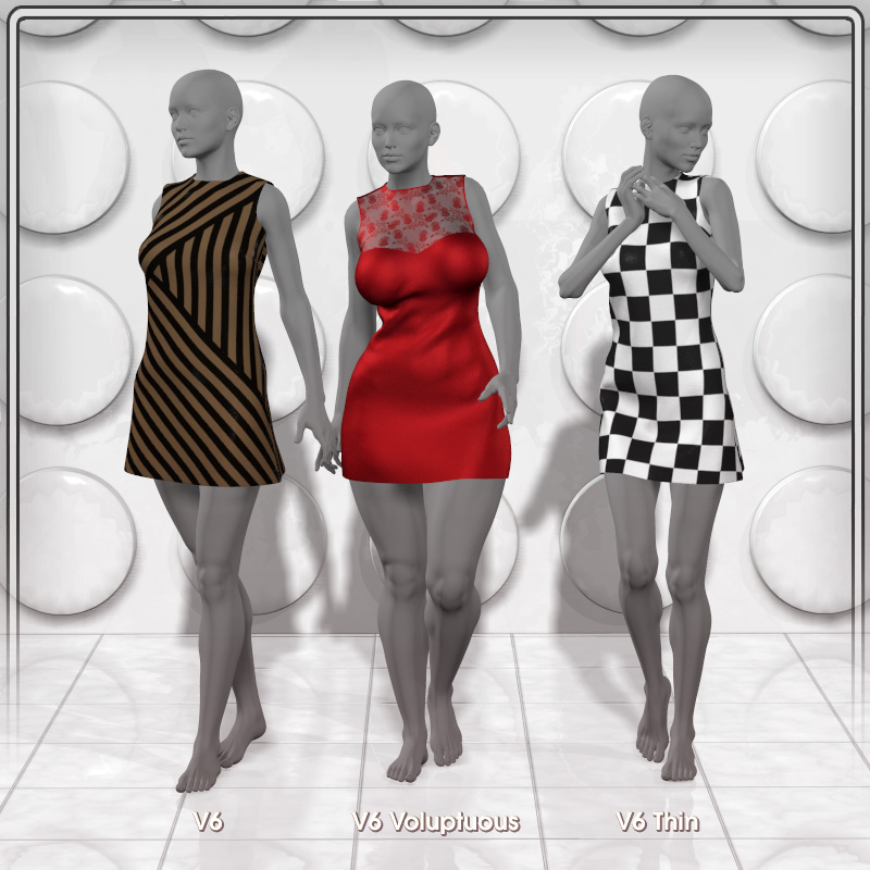 Dynamic Shift Dress by N/A