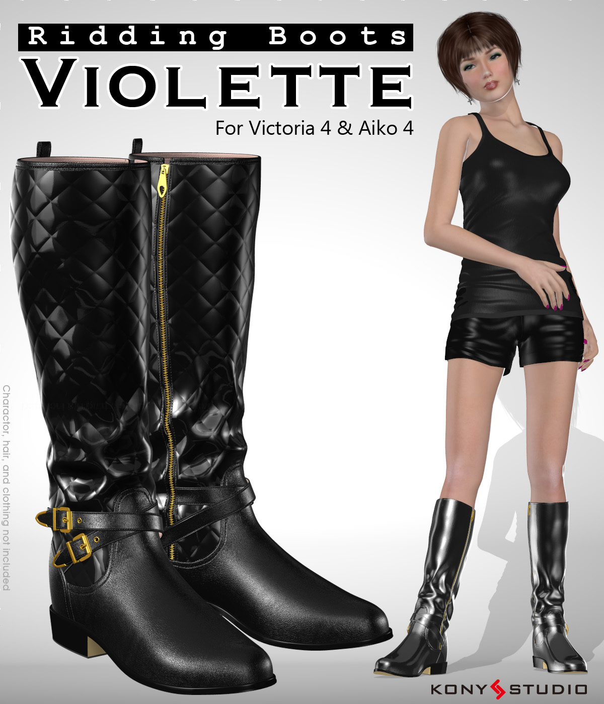 Riding Boots Violette by N/A
