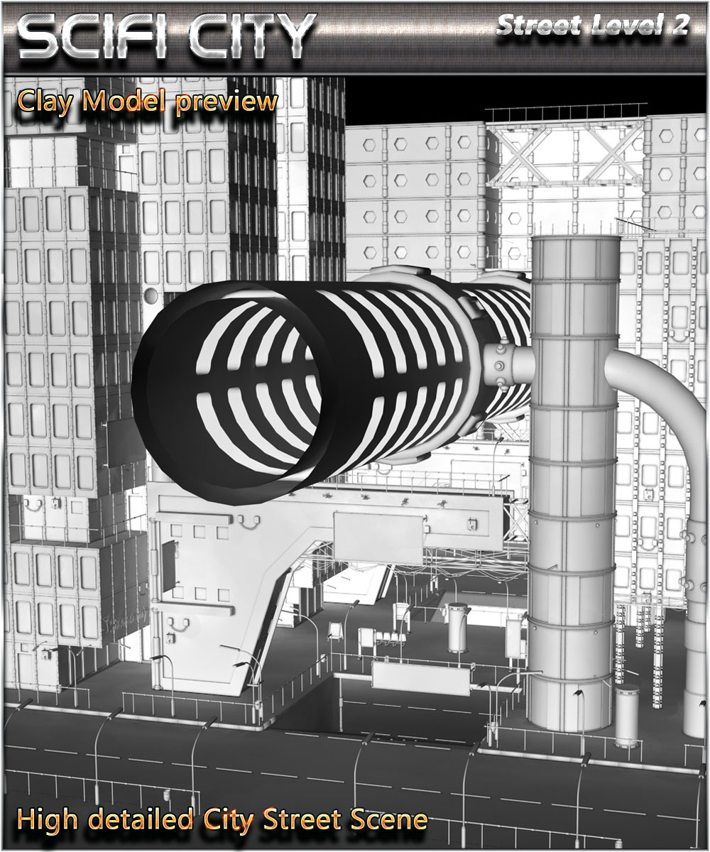 SciFi City Street Level 2 by N/A