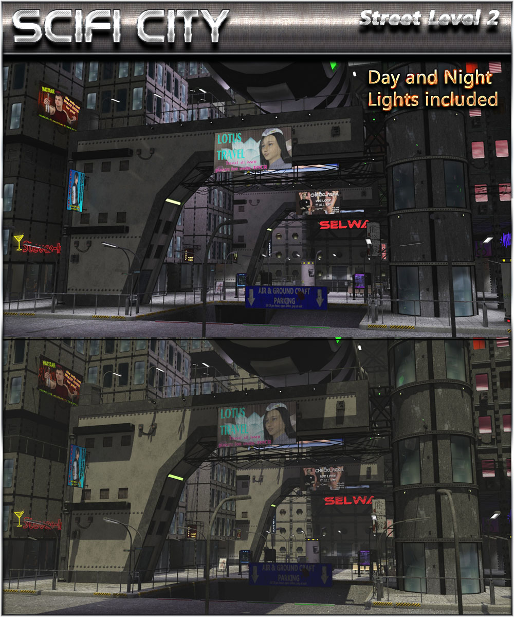 SciFi City Street Level 2 by N/A