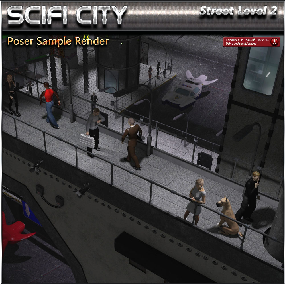 SciFi City Street Level 2 by N/A