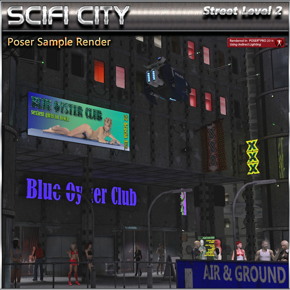 SciFi City Street Level 2 by N/A