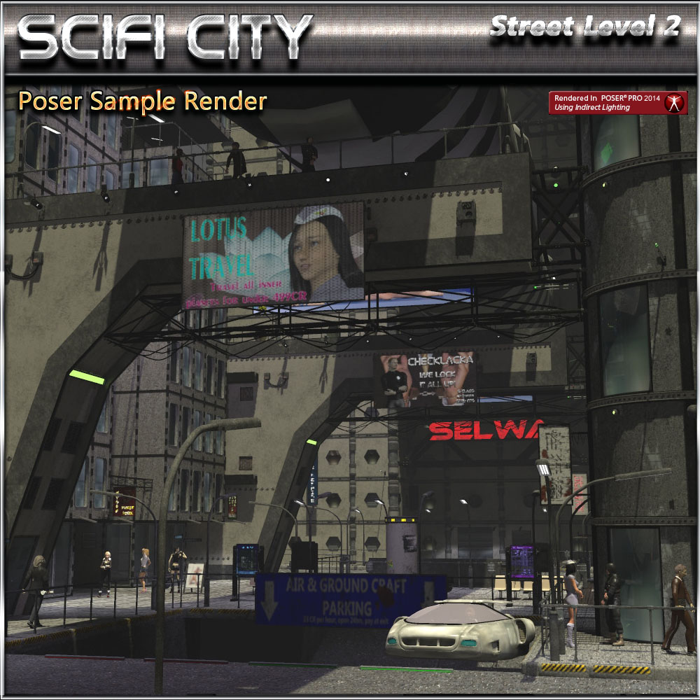 SciFi City Street Level 2 by N/A