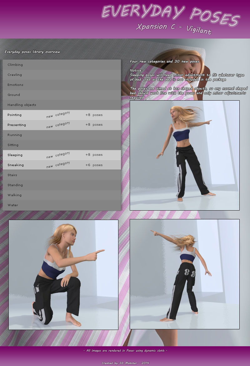 Everyday poses Xpansion C - Vigilant by N/A