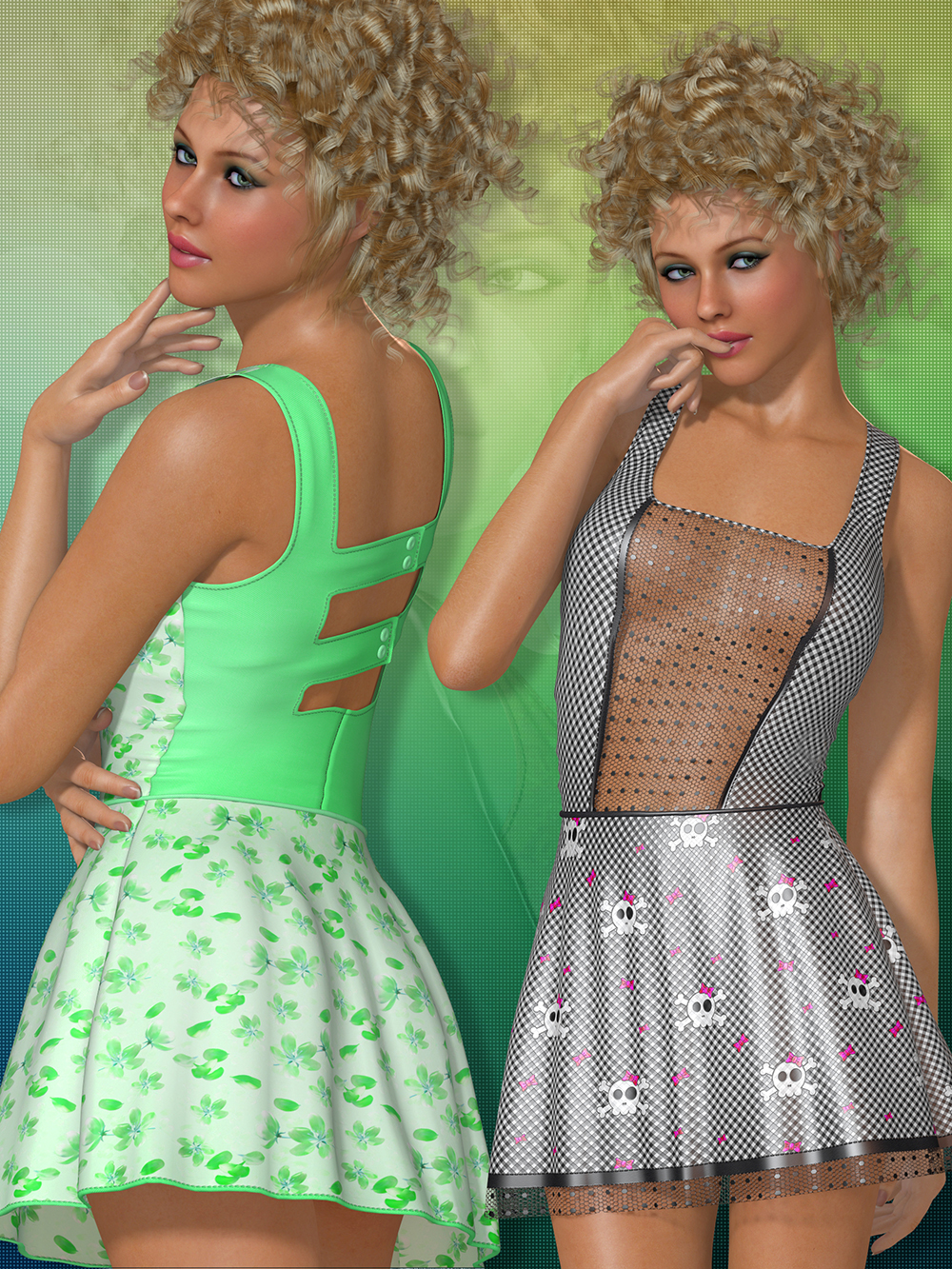 Color Splash for Summer Dress by N/A