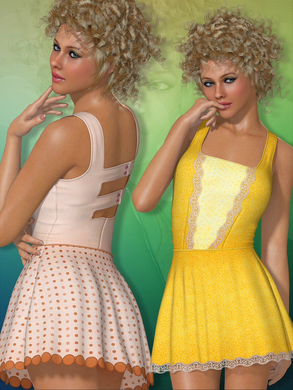 Color Splash for Summer Dress by N/A