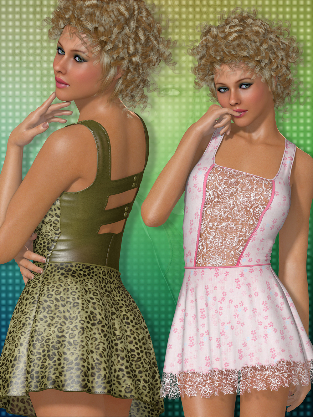 Color Splash for Summer Dress by N/A