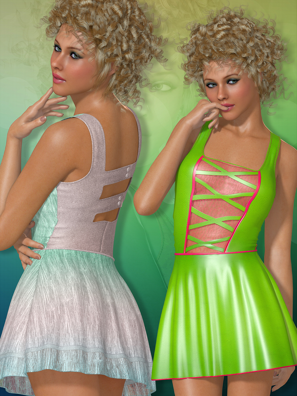 Color Splash for Summer Dress by N/A