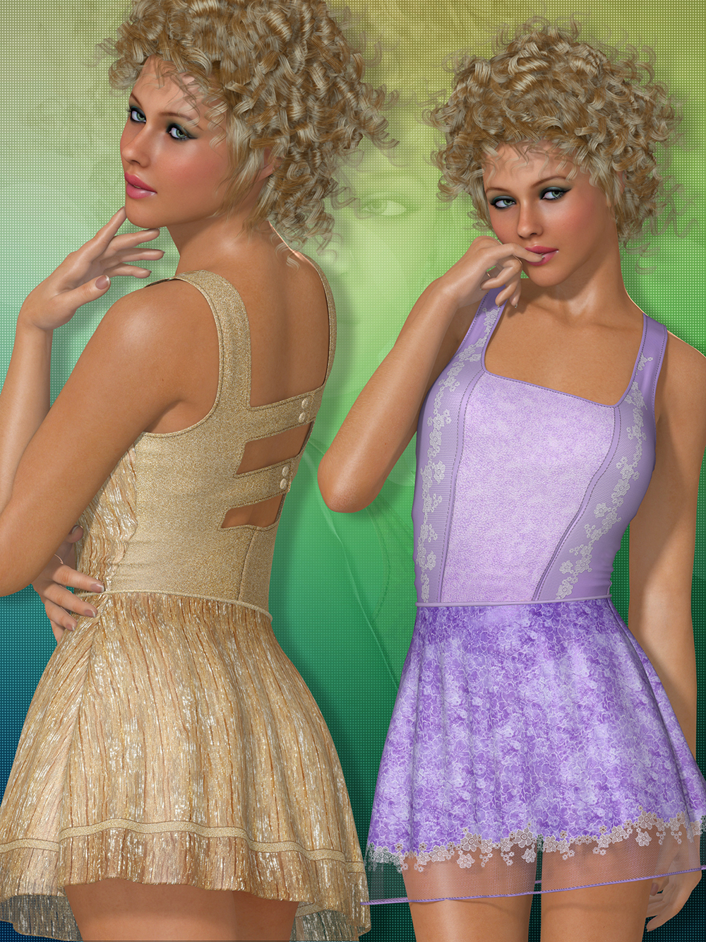 Color Splash for Summer Dress by N/A
