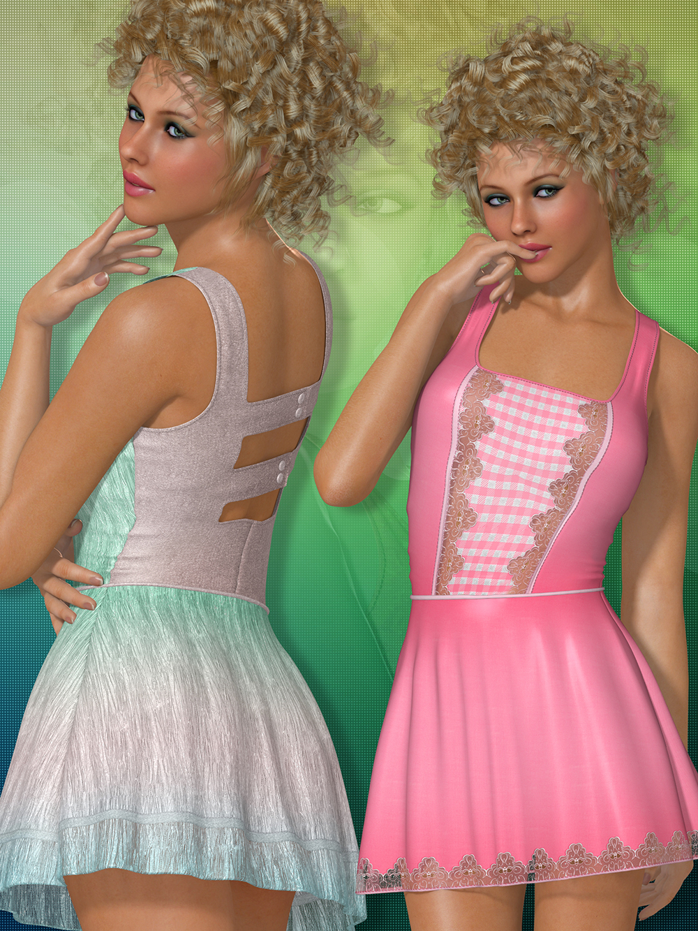 Color Splash for Summer Dress by N/A