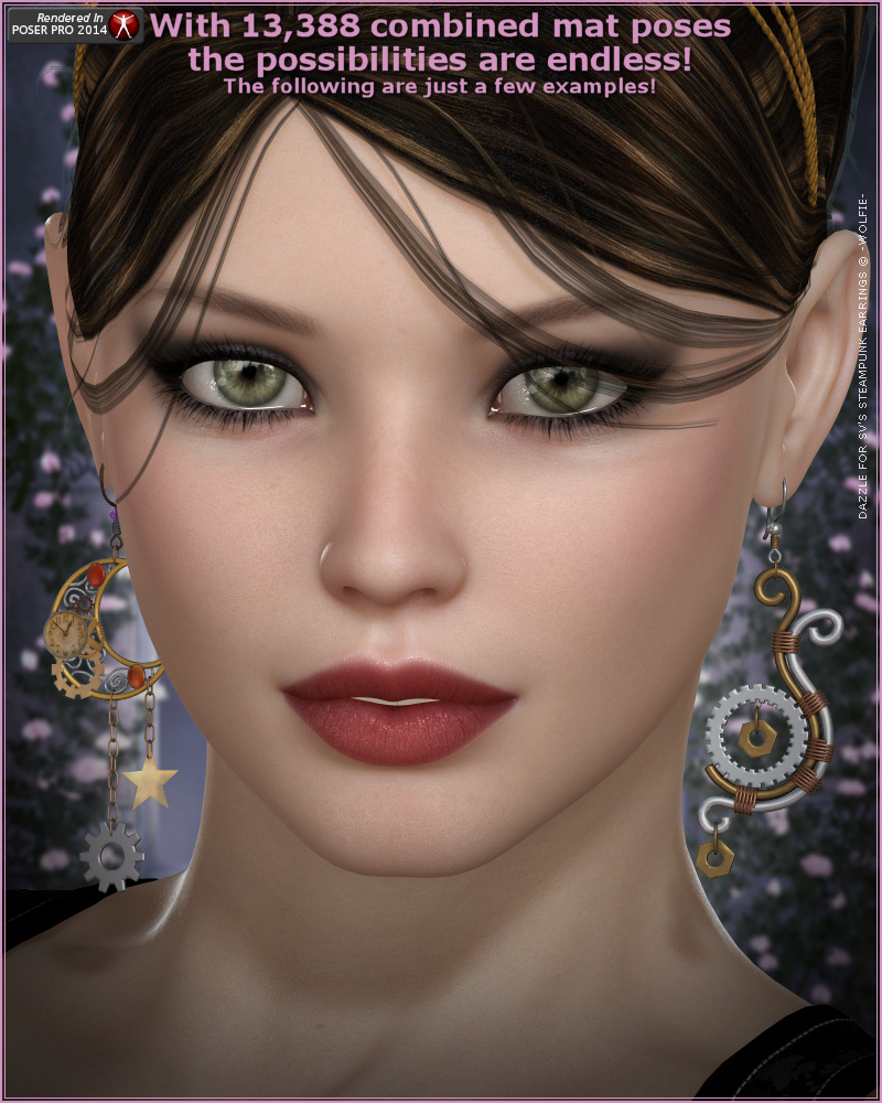 Dazzle for Steampunk Earrings by N/A