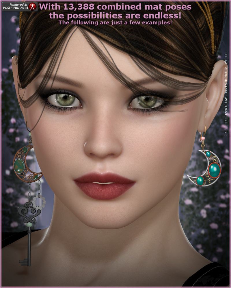 Dazzle for Steampunk Earrings by N/A