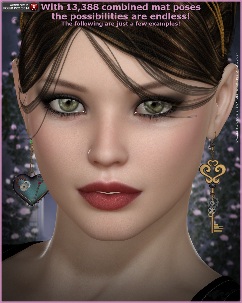 Dazzle for Steampunk Earrings by N/A