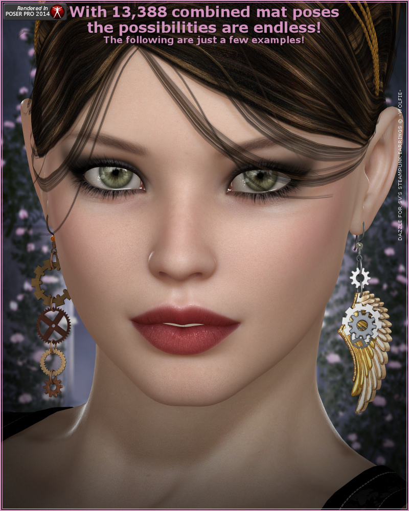 Dazzle for Steampunk Earrings by N/A