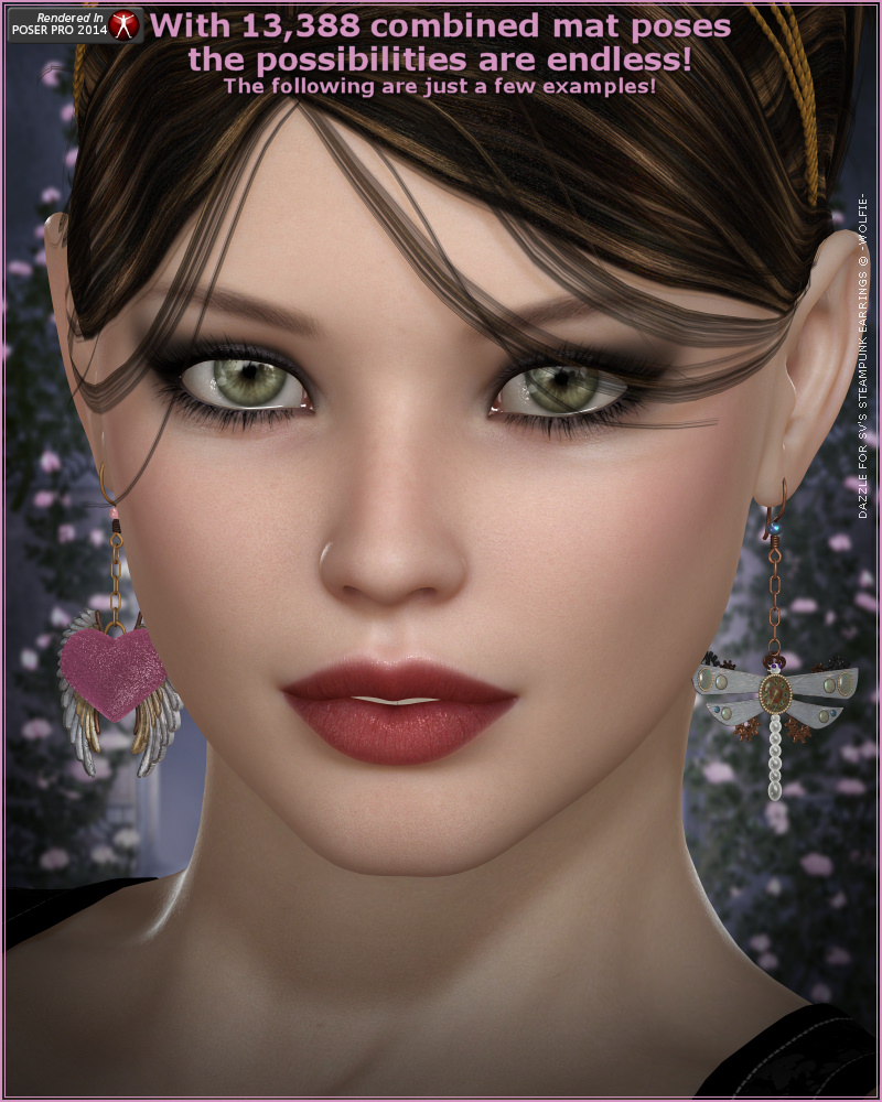 Dazzle for Steampunk Earrings by N/A