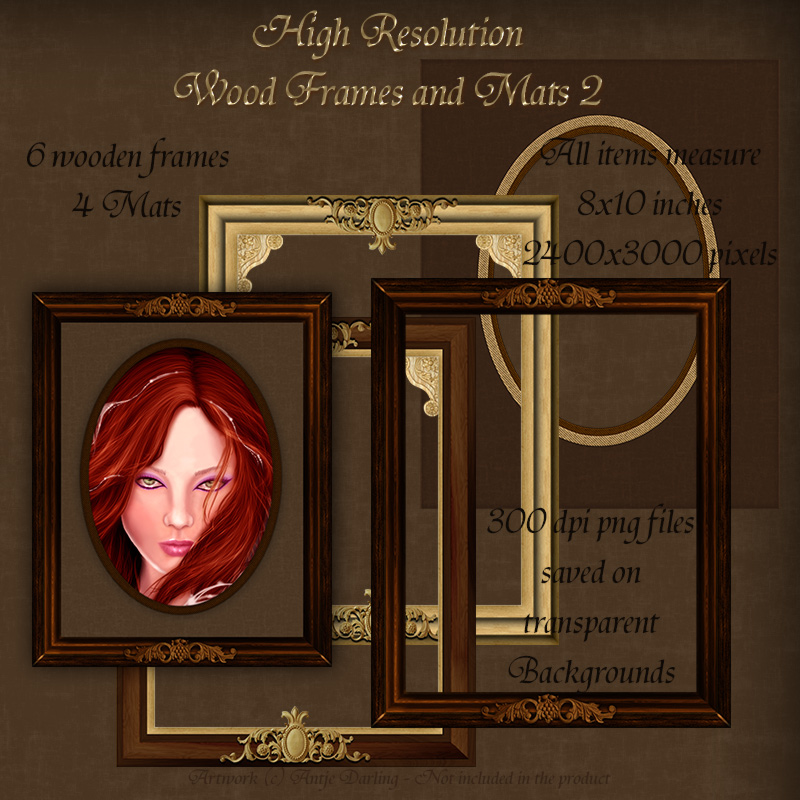 Wood Frames and Mats 2 by N/A
