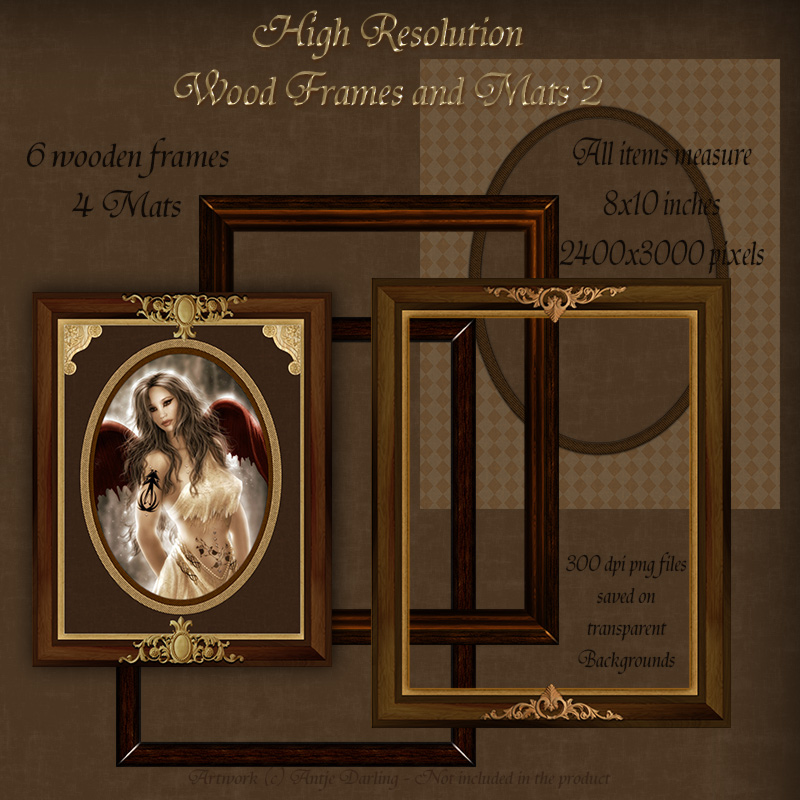 Wood Frames and Mats 2 by N/A