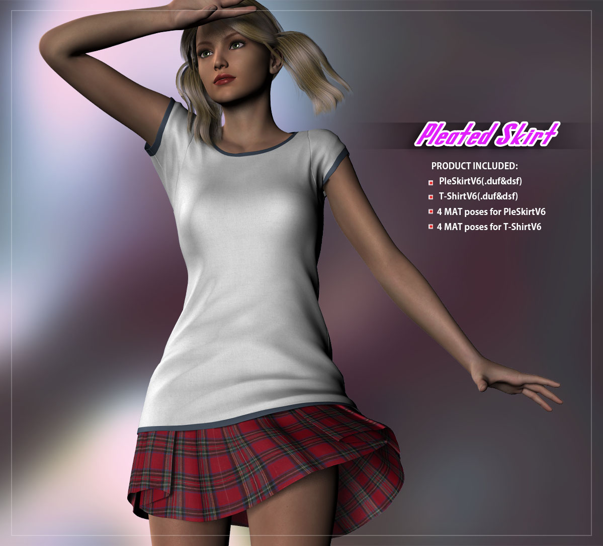Pleated Skirt by N/A