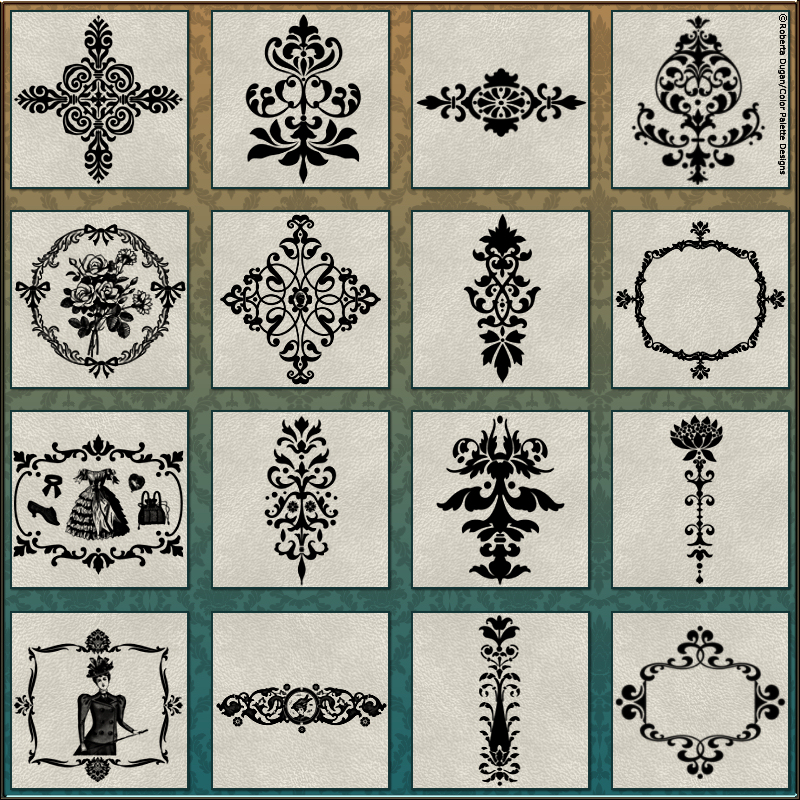 VICTORIAN Brushes & Png Files Pack by N/A