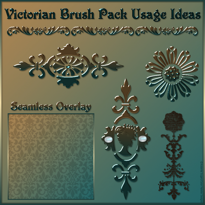 VICTORIAN Brushes & Png Files Pack by N/A