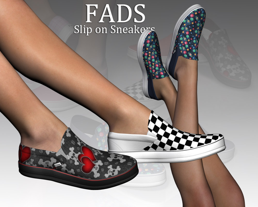 Fads Slip On Sneakers by N/A