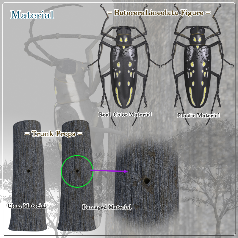 Longhorn Beetle for Poser by N/A