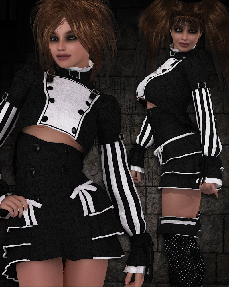 DELIRIUM for Lolita Rose Gothic Steampunk Clothing by N/A