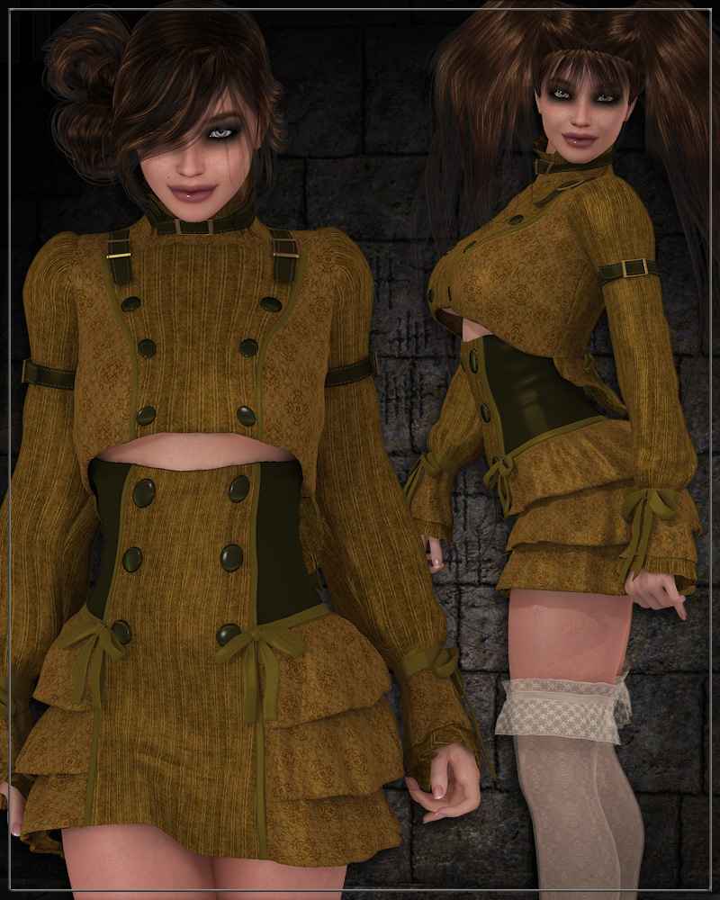 DELIRIUM for Lolita Rose Gothic Steampunk Clothing by N/A