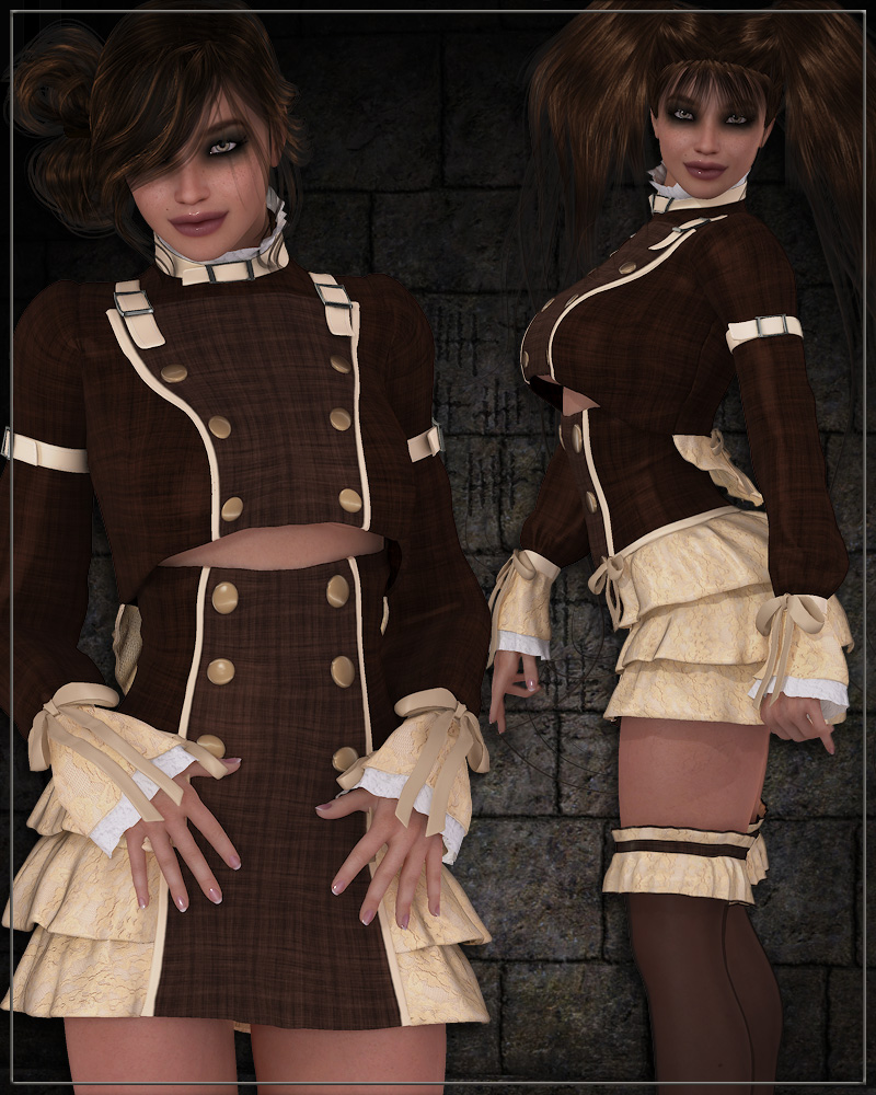 DELIRIUM for Lolita Rose Gothic Steampunk Clothing by N/A