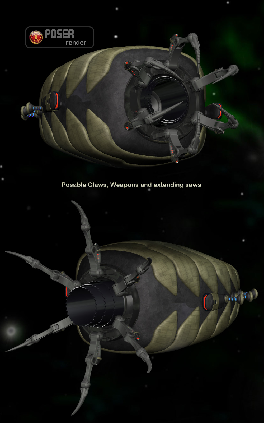 Alien Breaching Pod by N/A