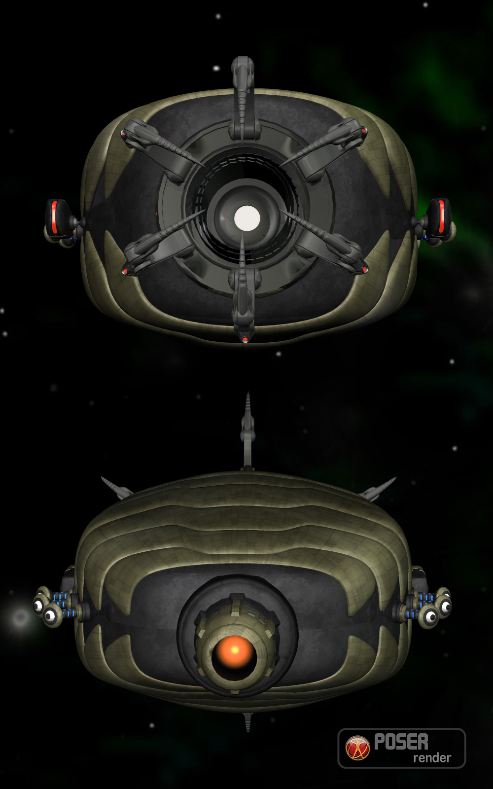 Alien Breaching Pod by N/A