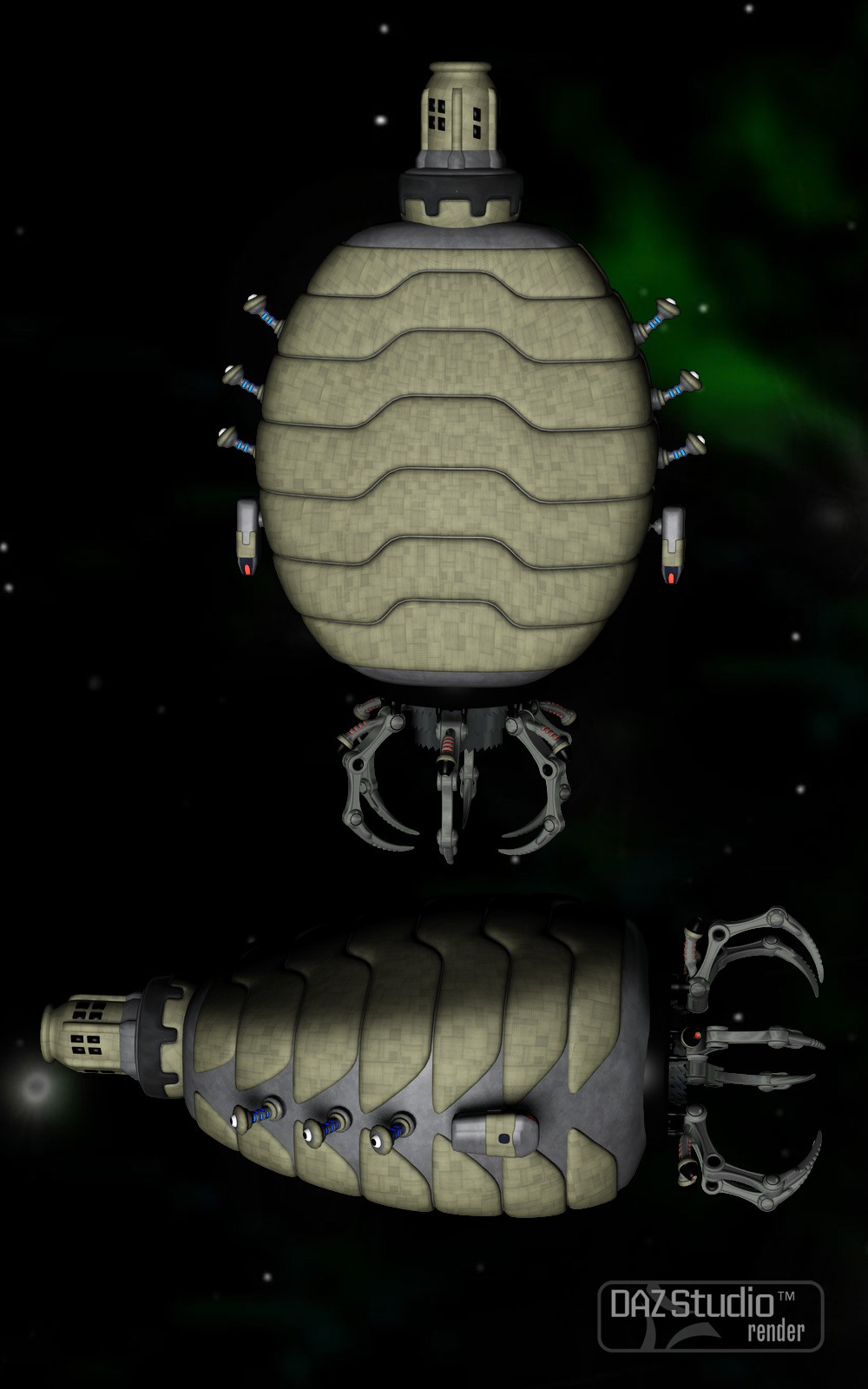 Alien Breaching Pod by N/A