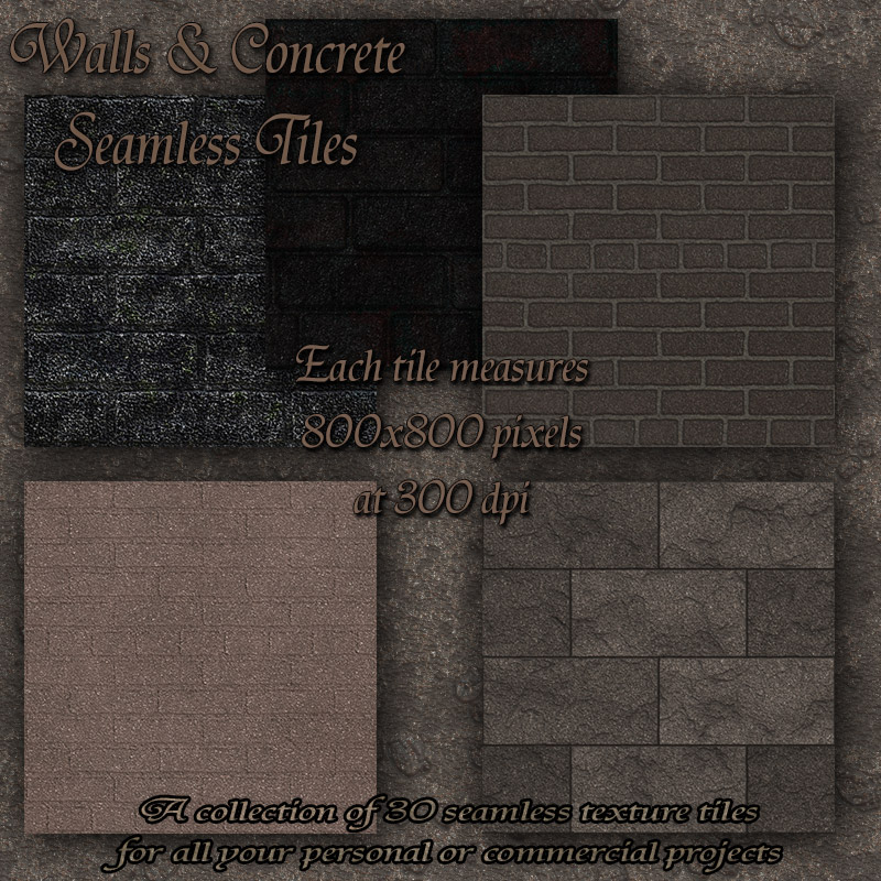 Walls & Concrete - Texture Tiles by N/A