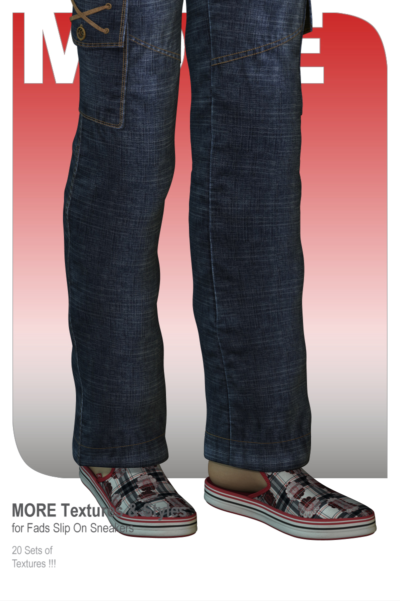 MORE Textures & Styles for Fads Slip On Sneakers by N/A