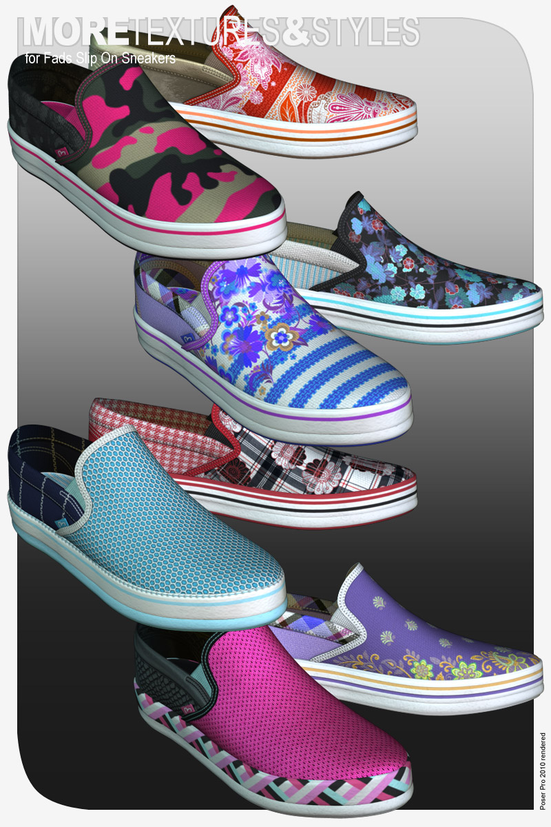 MORE Textures & Styles for Fads Slip On Sneakers by N/A