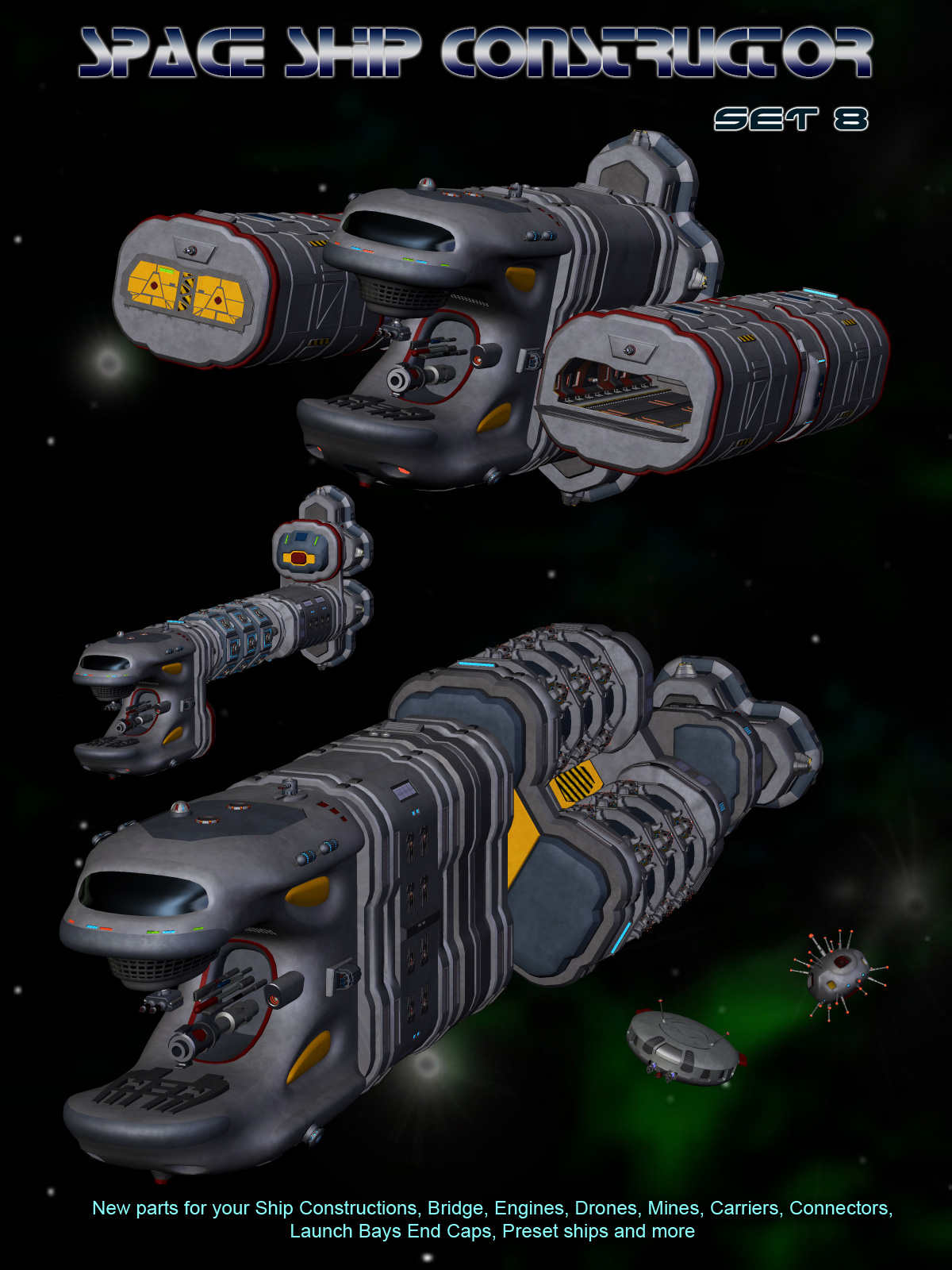 Space Ship Constructor Set 8 by N/A