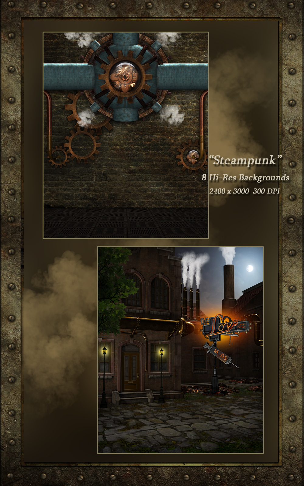 World of Steam - Steampunk Backgrounds by N/A