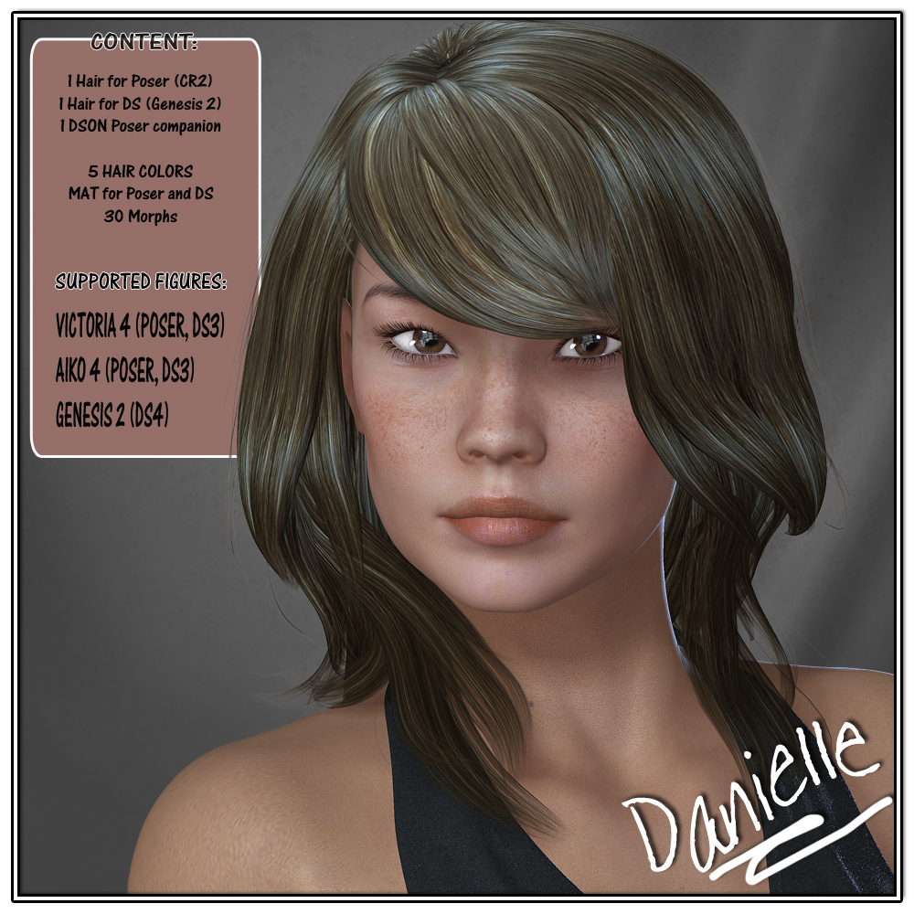Danielle Hair for V4 and G2 by N/A