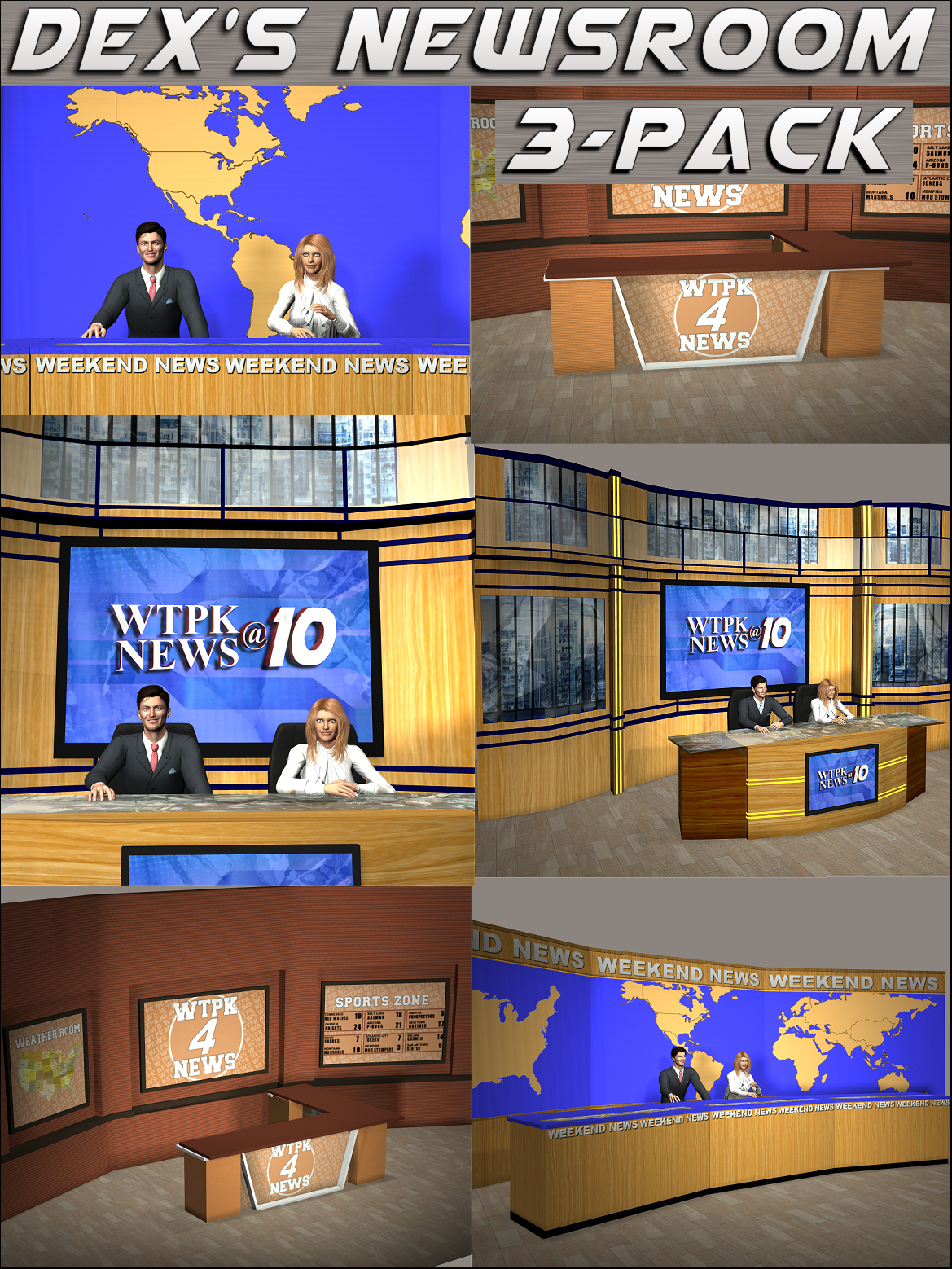 Dex's Newsroom 3-Pack by N/A