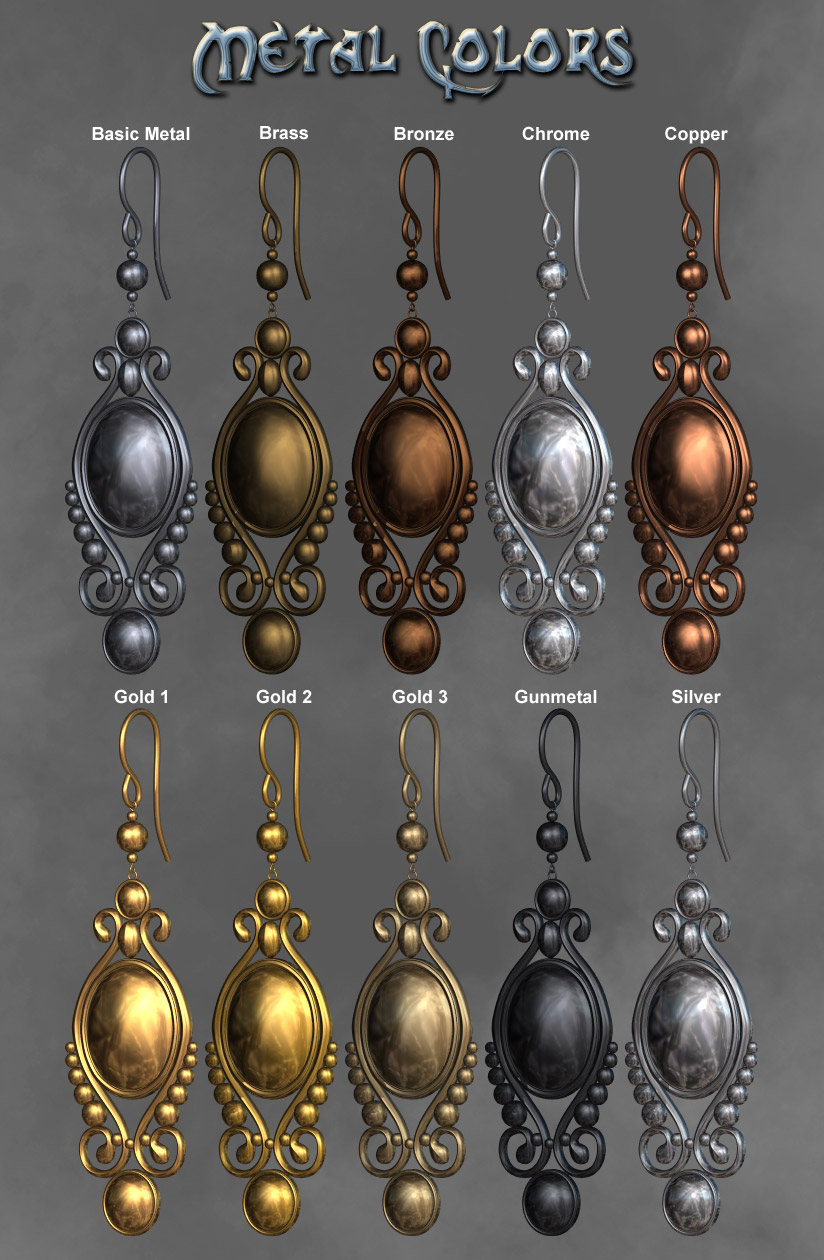 Pd-Metals Daz Studio Shaders by N/A
