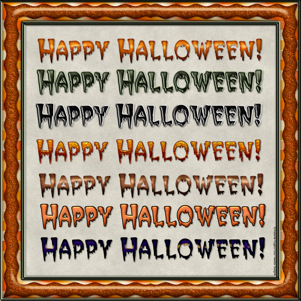 Halloween Layer Styles by N/A