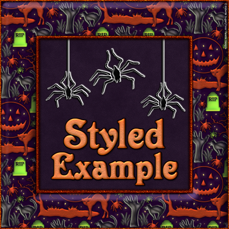 Halloween Layer Styles by N/A